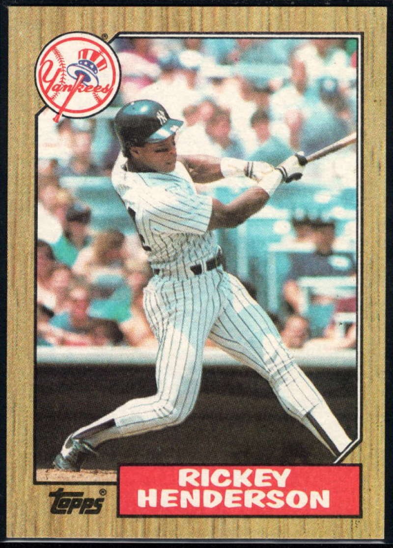 Amazon.com: Baseball MLB 1987 Topps #735 Rickey Henderson NM-MT